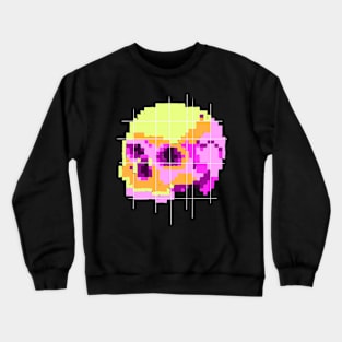 pixel scull Crewneck Sweatshirt